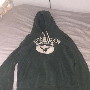 Green American eagle hoodie